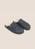 Abric Marino — zueco forrado con pala tipo mocasín, vista tres cuartos