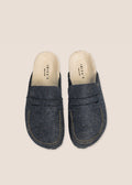Abric Marino — zueco forrado con pala tipo mocasín, vista cenital