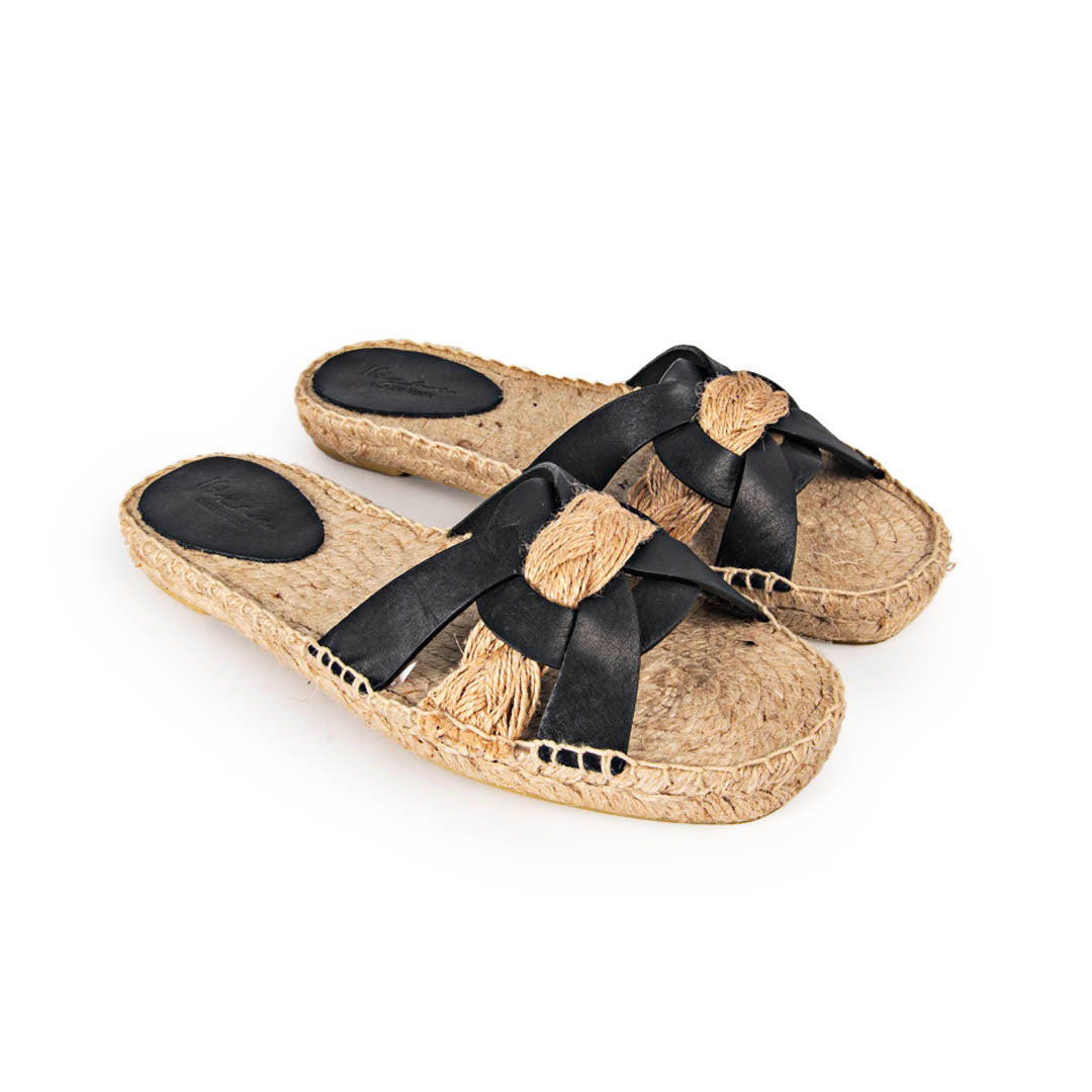 Sandalias planas Enamorados Negro